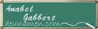 Anabel Gabbert Visitenkarte